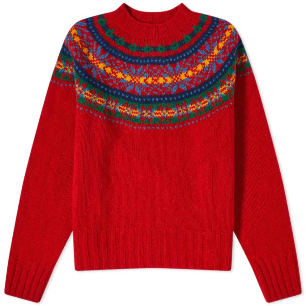 Levoire | Pull en tricot imprimé à col rond