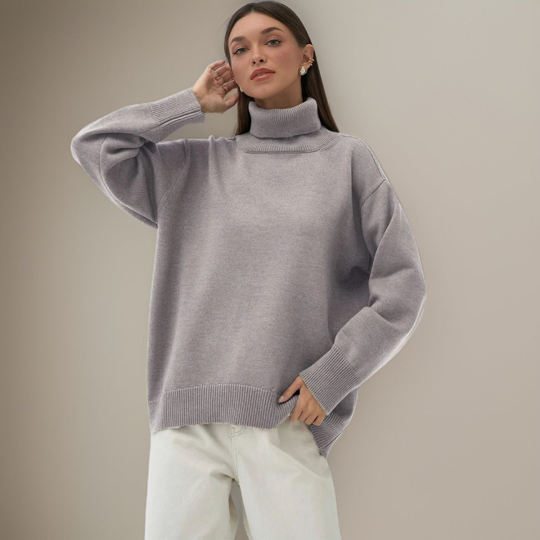 Levoire | Pull à col roulé pour femmes Gris