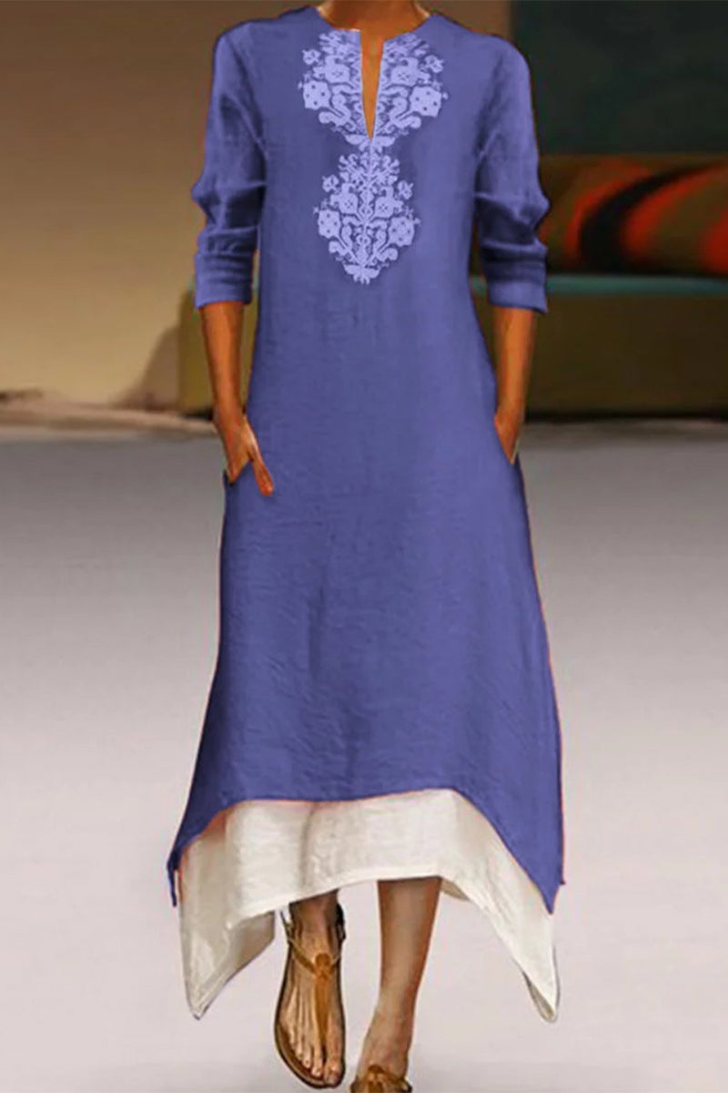 Levoire | O-cut A-line dresses Bleu roi