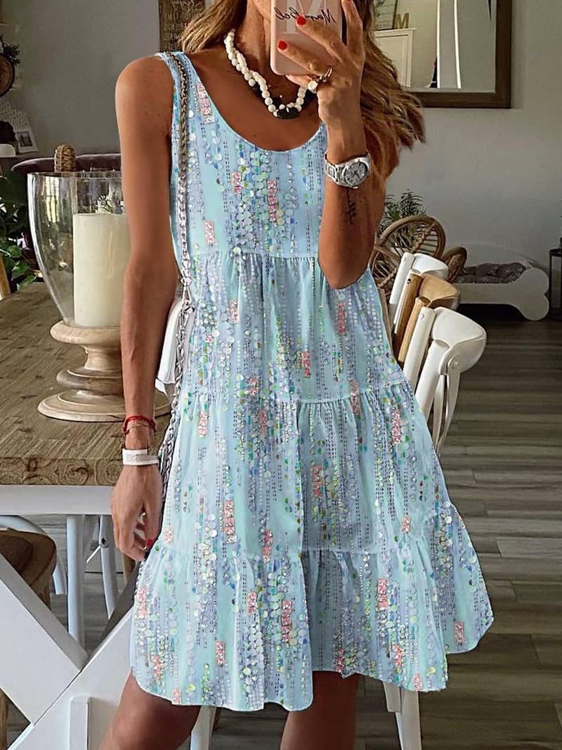 Levoire | Robe Débardeur Décontractée Avec Ourlet À Volants