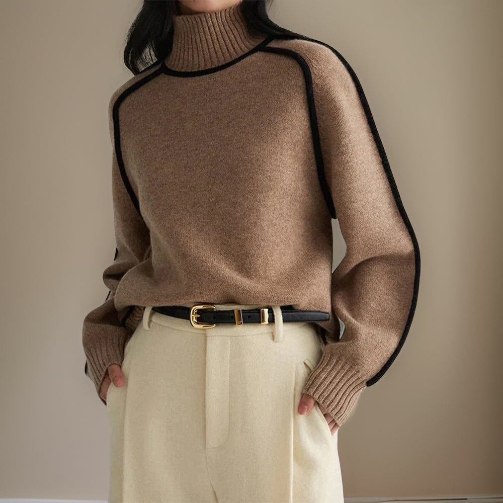 Levoire | Pull Chaud Pour Femme - Manches Longues Brun