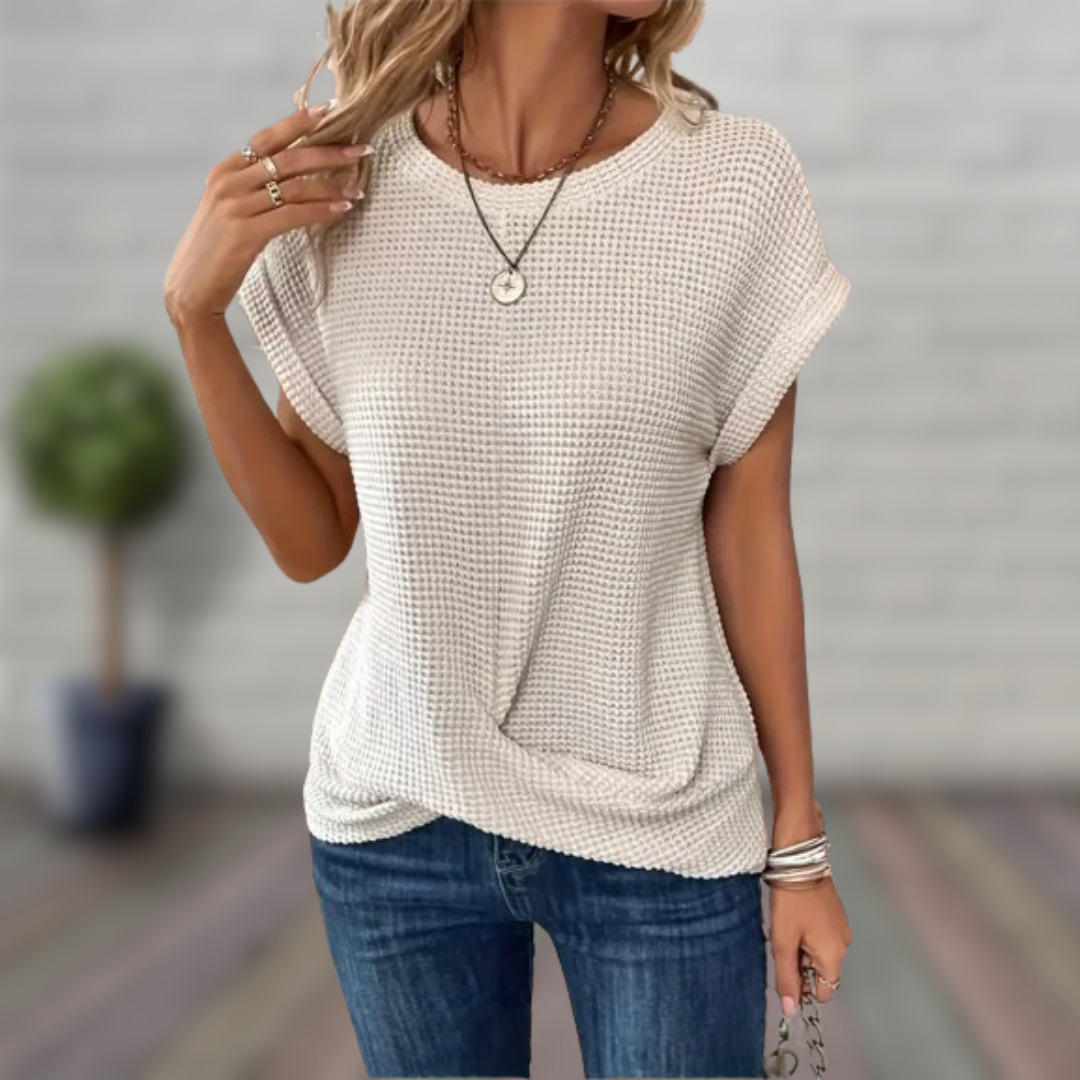 Levoire | Pull à manches courtes Beige Clair