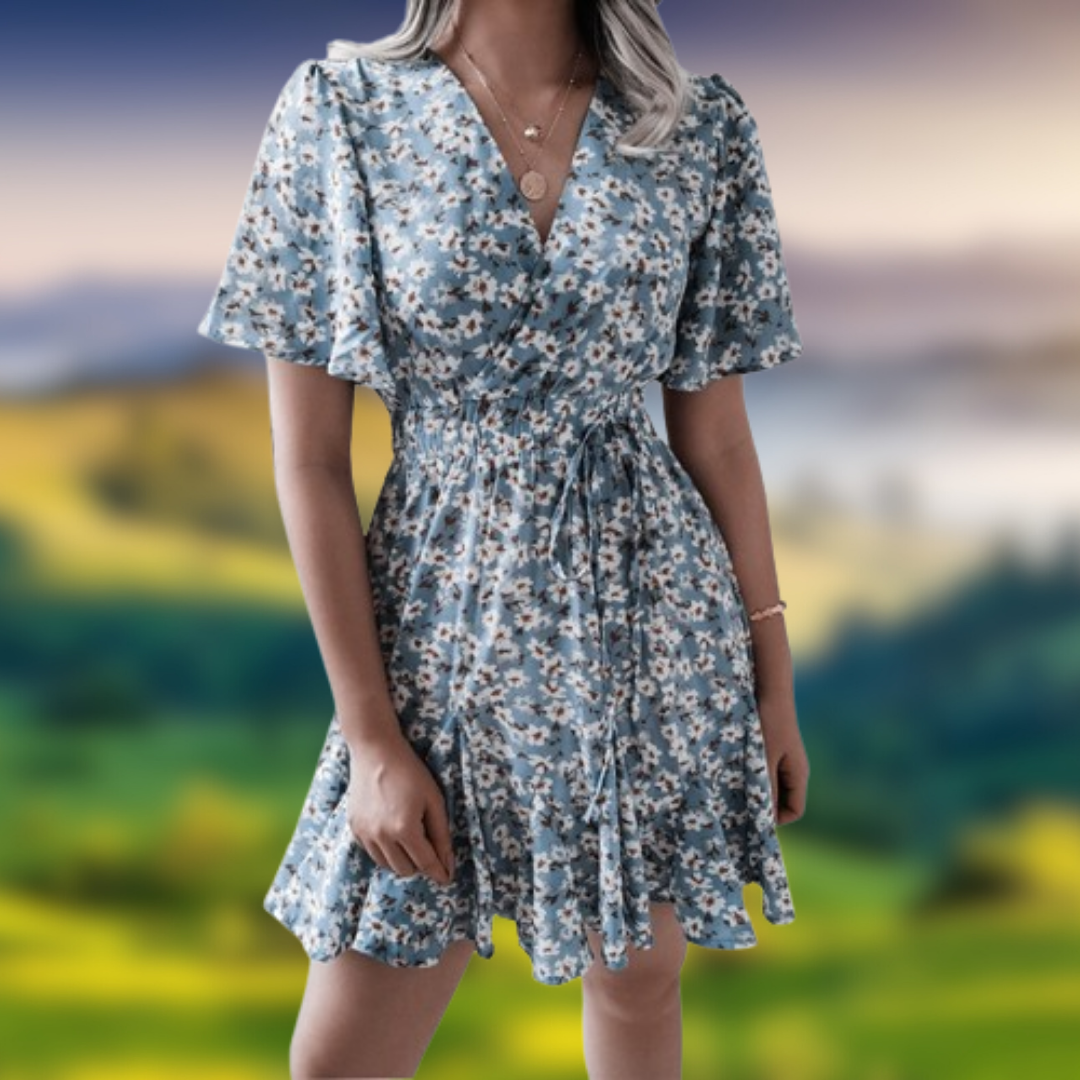 Levoire | Robe d'été à fleurs Azzurro