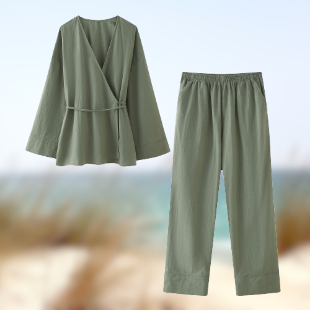 Levoire | Ensemble 2 pièces décontracté femme Vert Militaire