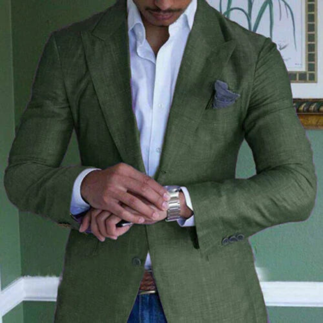 Levoire | Blazer Anzug Hommes Manches Longues Vert