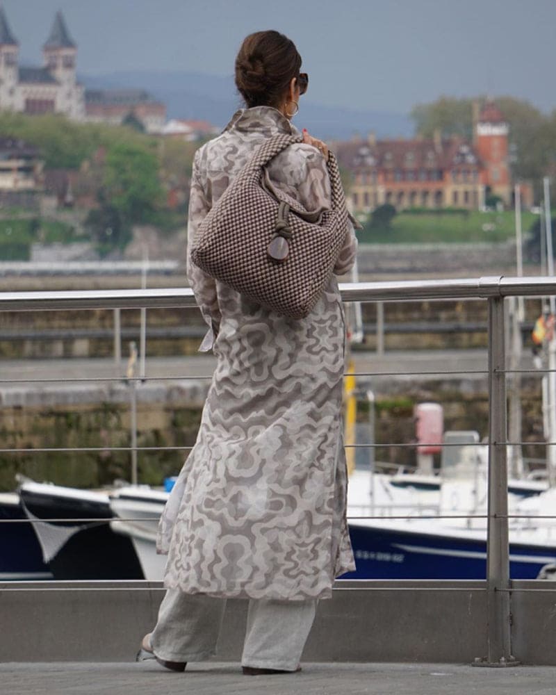 Levoire | Robe Chemise Élégante Avec Motif À Volants