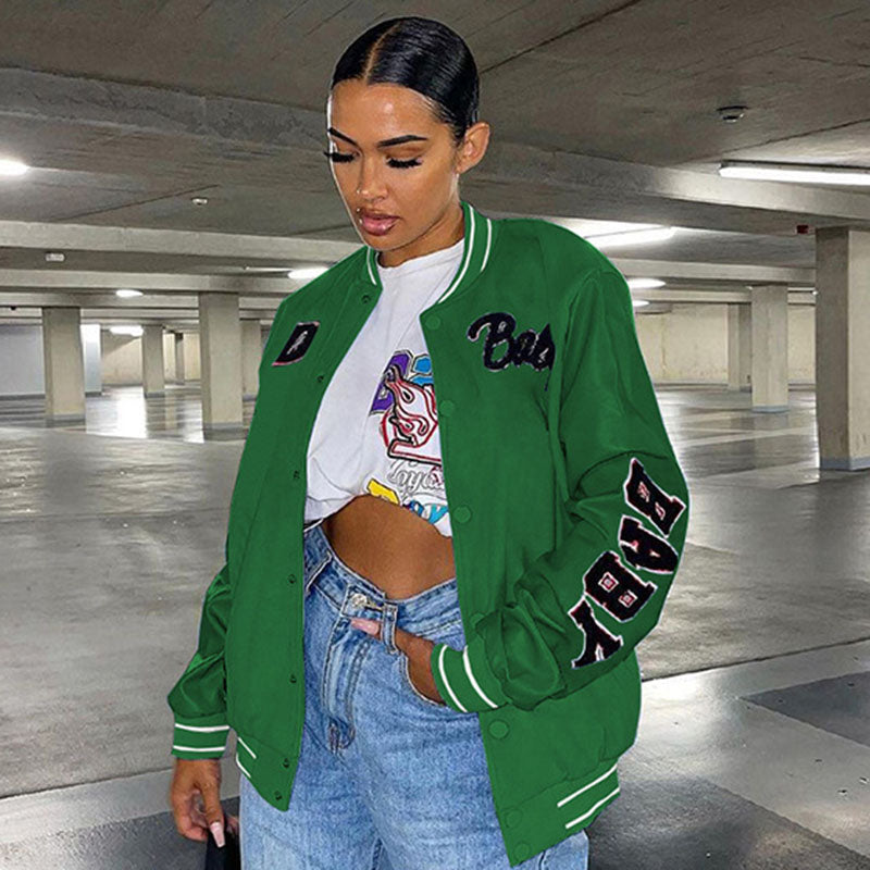 Levoire | veste de baseball ajustée VERT