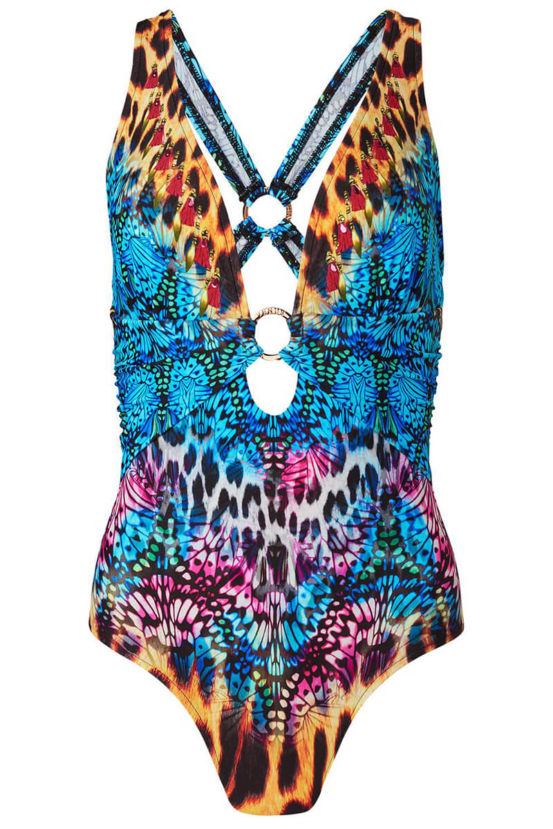 Levoire | Maillot De Bain Imprimé Avec Armature Et Décolleté En V