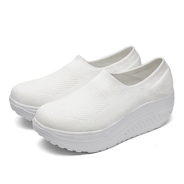 Levoire | Flip Flop Sneakers Pour Femmes Avec Semelle Orthopédique Blanc