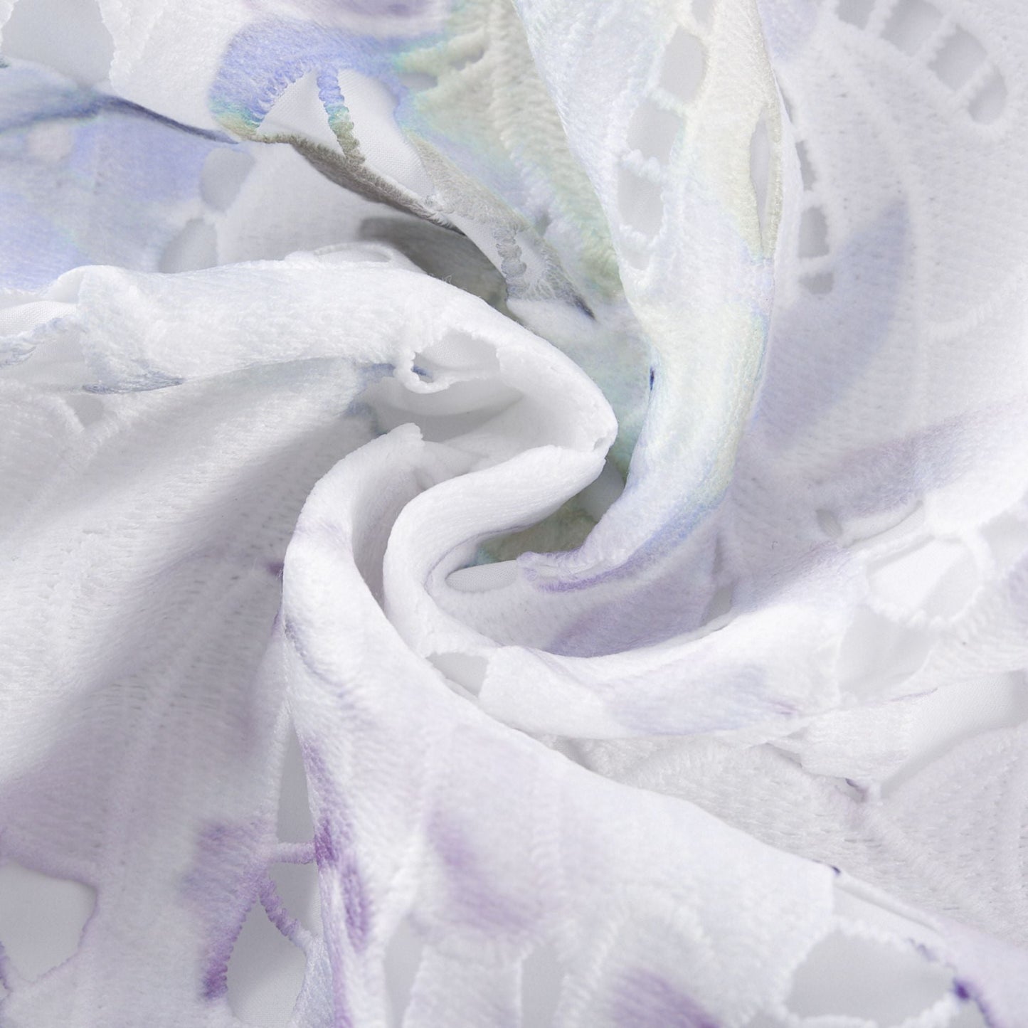 Levoire | Robe Midi À Encolure En Dentelle Imprimé Floral