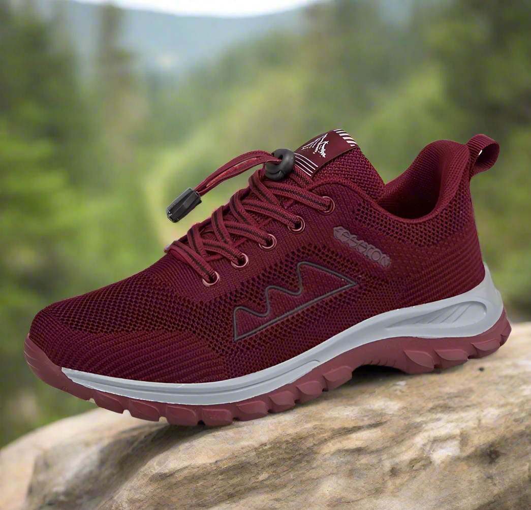 Levoire | Chaussures De Randonnée Légères Avec Semelle Durable Pour Femmes Et Hommes Bordeaux