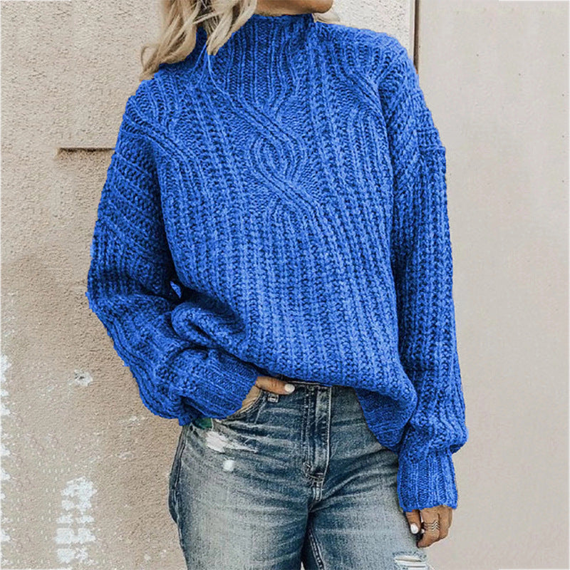 Levoire | Surdimensionné Pull À Col Roulé Bleu