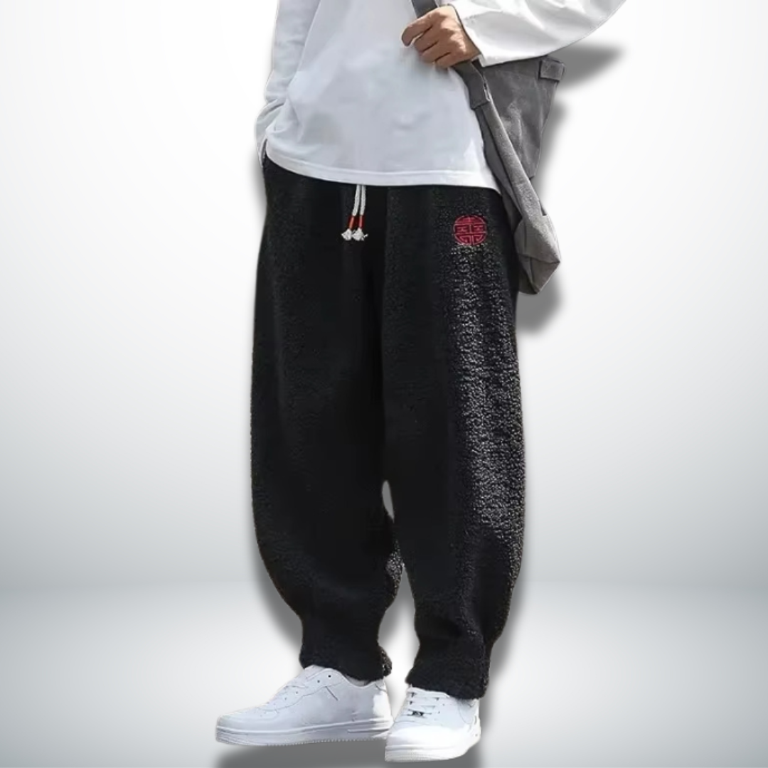 Levoire | Pantalons stylés doux et chauds Nero