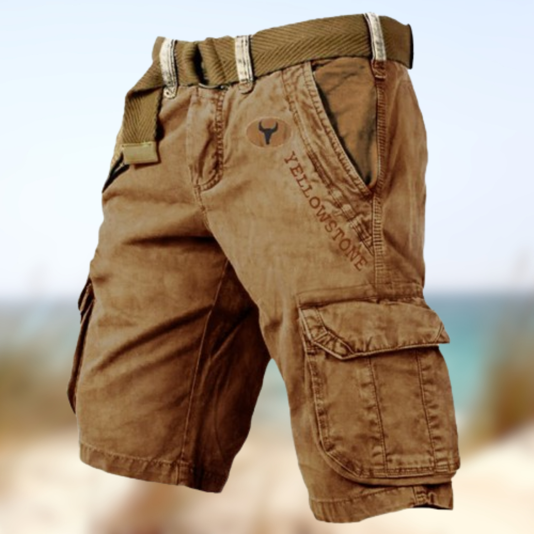 Levoire | Pantalons cargo courts Caramello