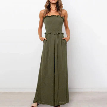 Levoire | Salopette Sans Bretelles Vert