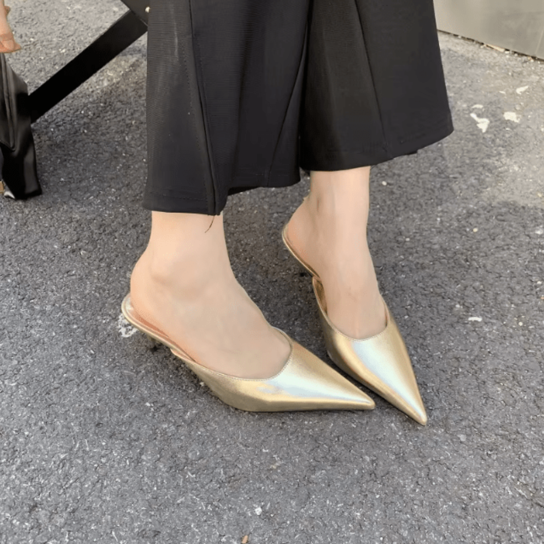 Levoire | À Bout Talon Pointu Pour - Femmes - Sans Dos L'Or