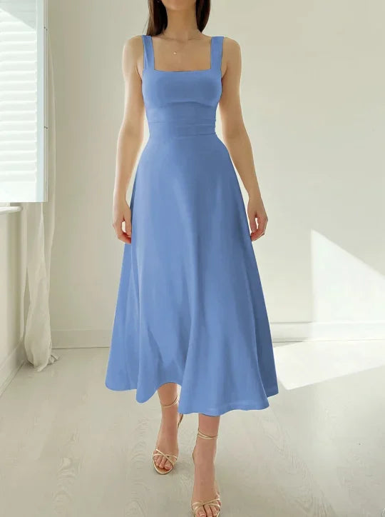 Levoire | Robe midi en bambou bio Bleu