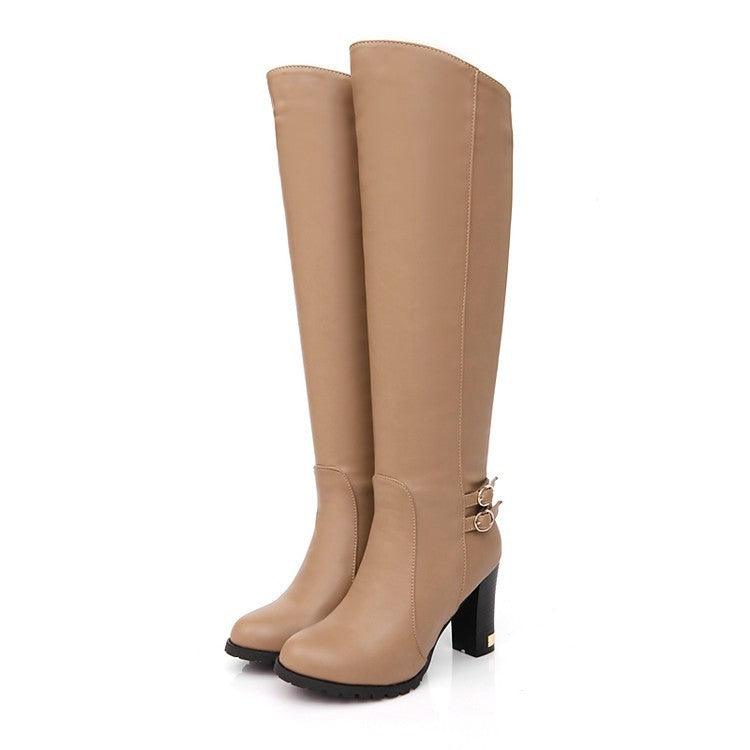 Levoire | Bottes À Talons Hauts Khaki Avec Plush