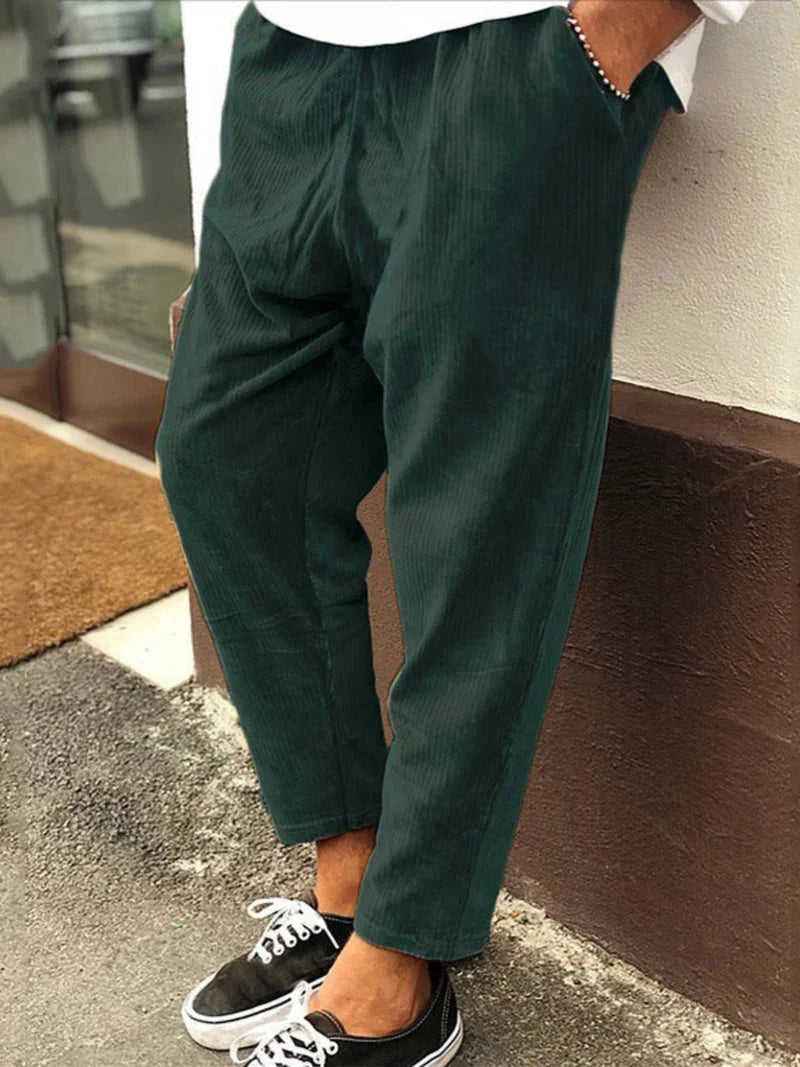 Levoire | Pantalons Amples Confortables Avec Poches Vert