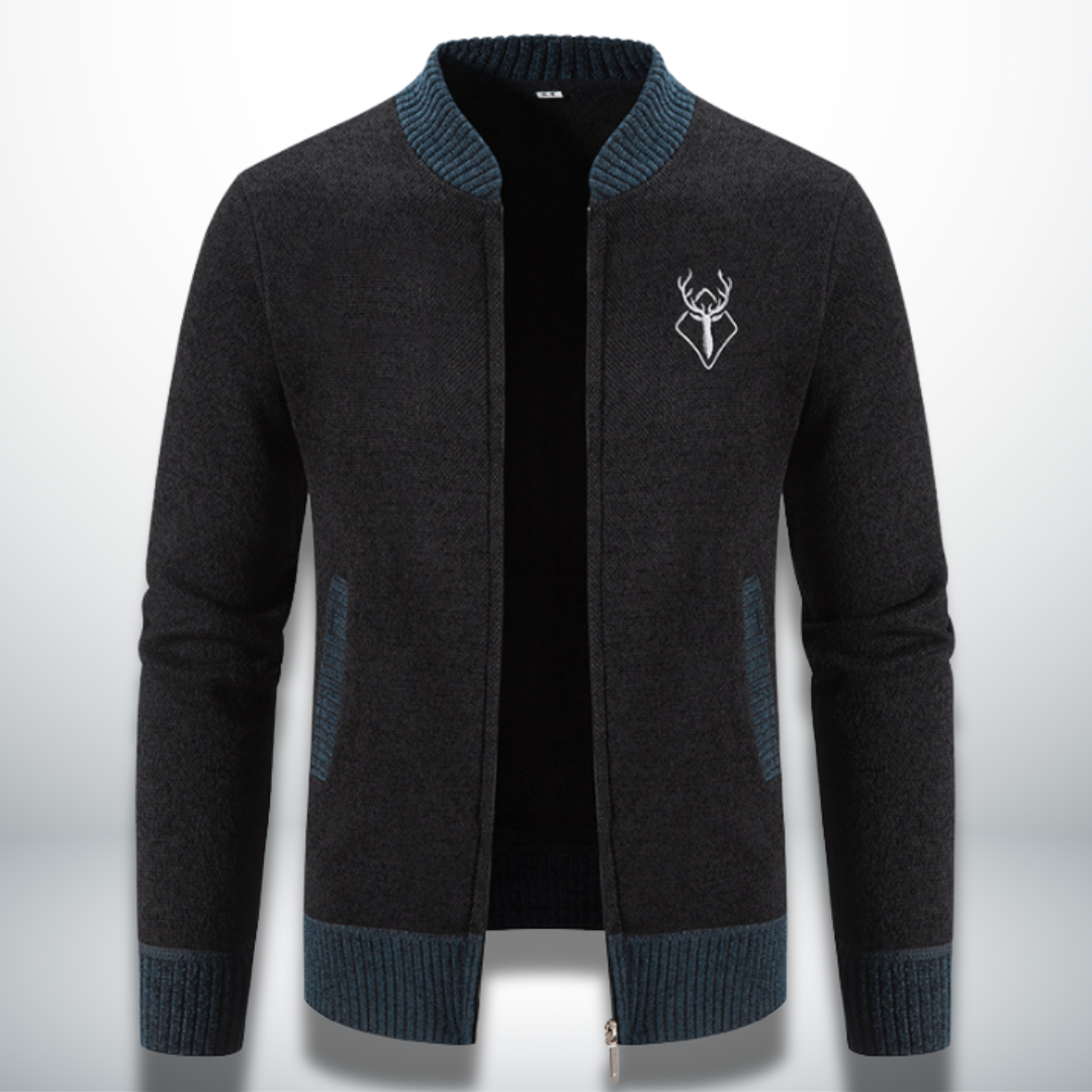 Levoire | Pull élégant et confortable avec zip Nero