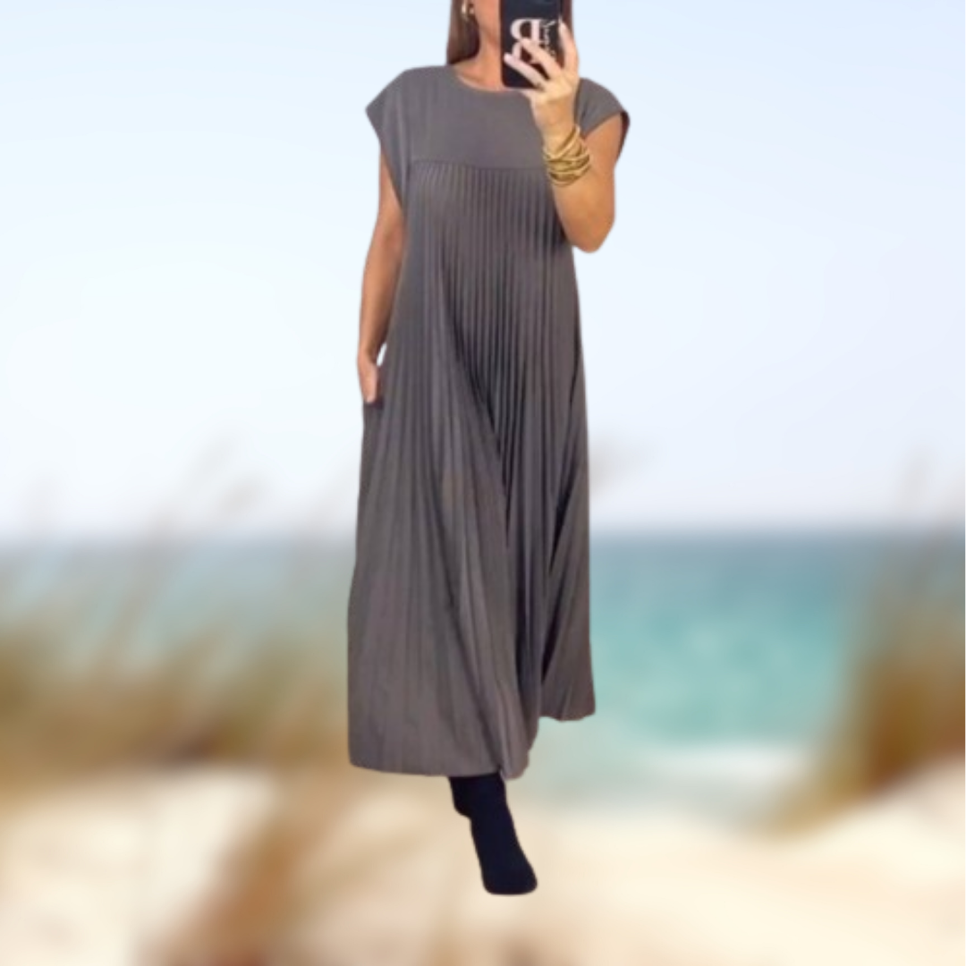 Levoire | Robe d'été plissée Gris