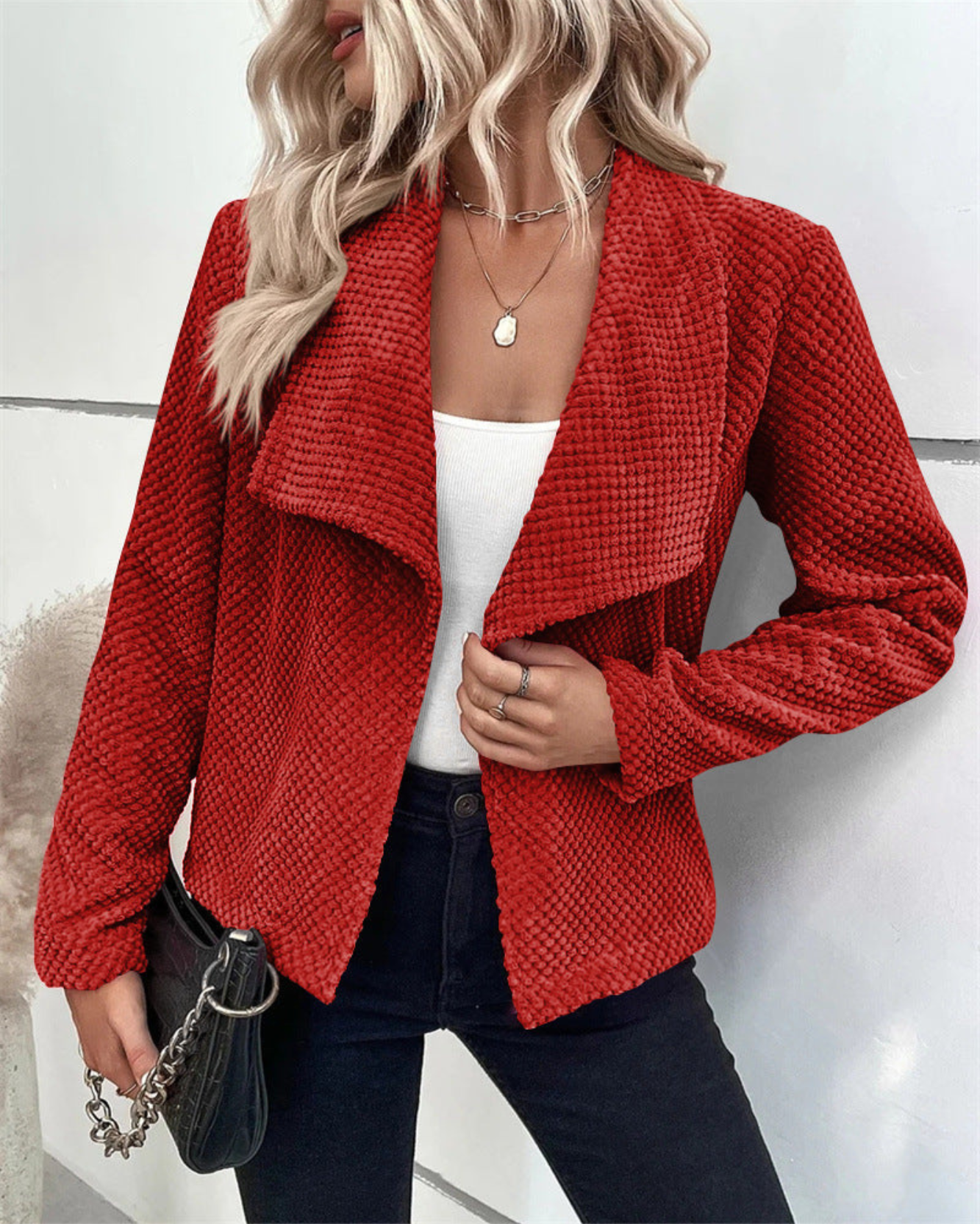 Levoire | Long Blazer FR Femmes FR Le Look Professionnel Rot