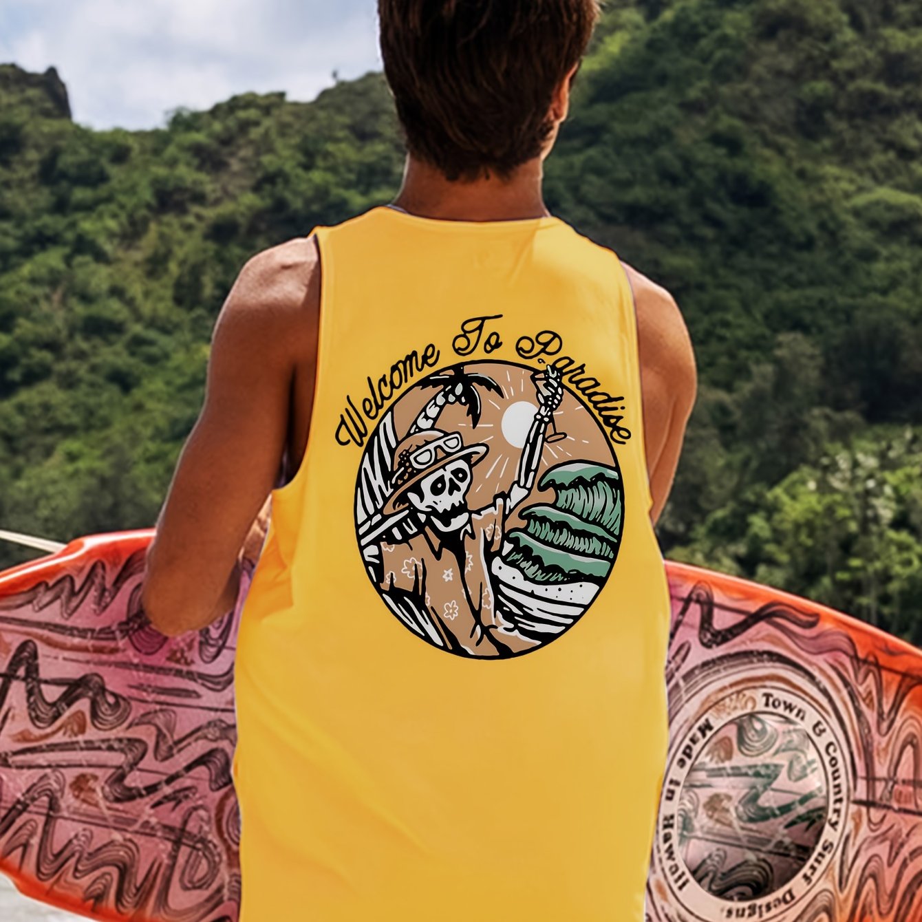 Levoire | Double-Sided Graphic Print Men'S Tank Tops
