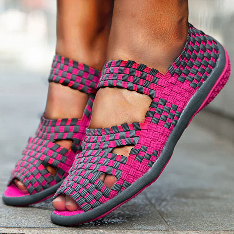 Levoire | décontractées à ceinture élastique pour femmes Rose