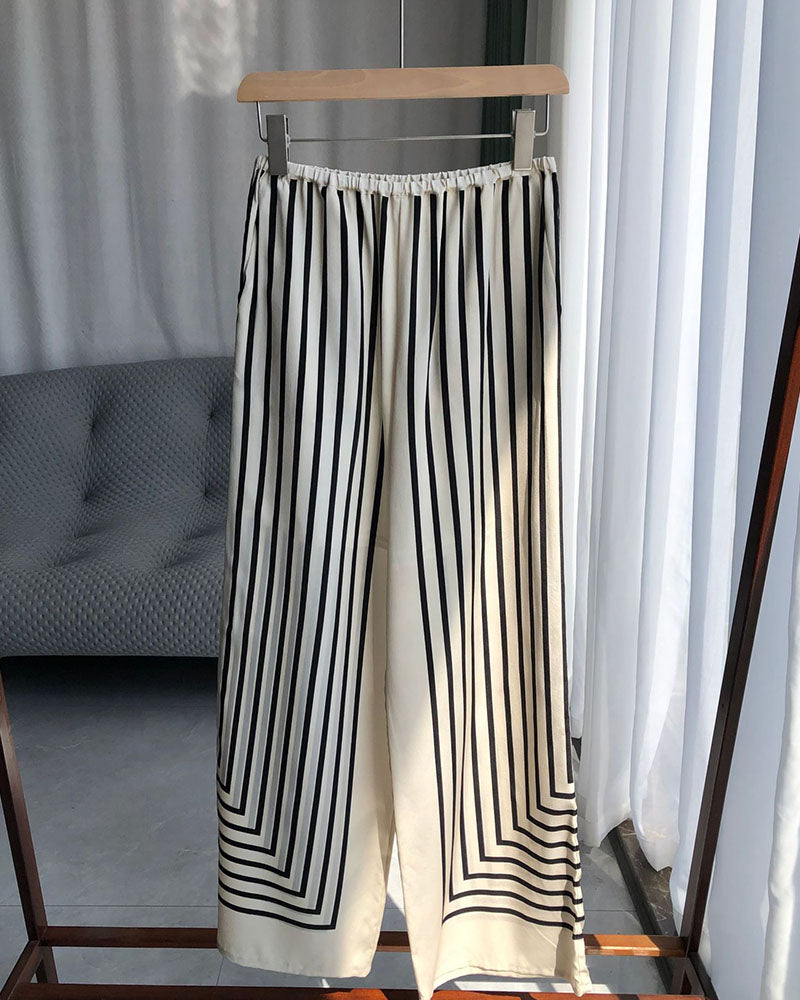 Levoire | Chemise Décontractée À Manches Raglan À Rayures Polyvalente