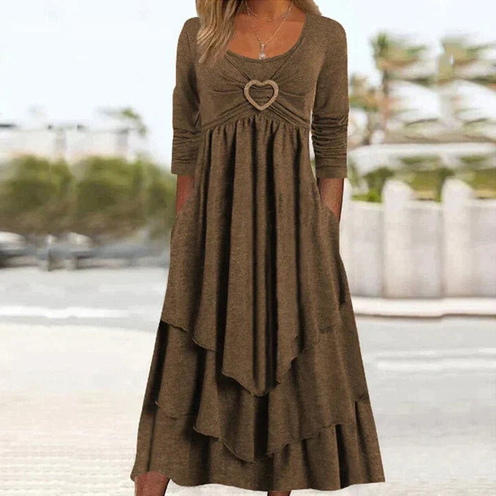 Levoire | Robe longue pour femmes Marron