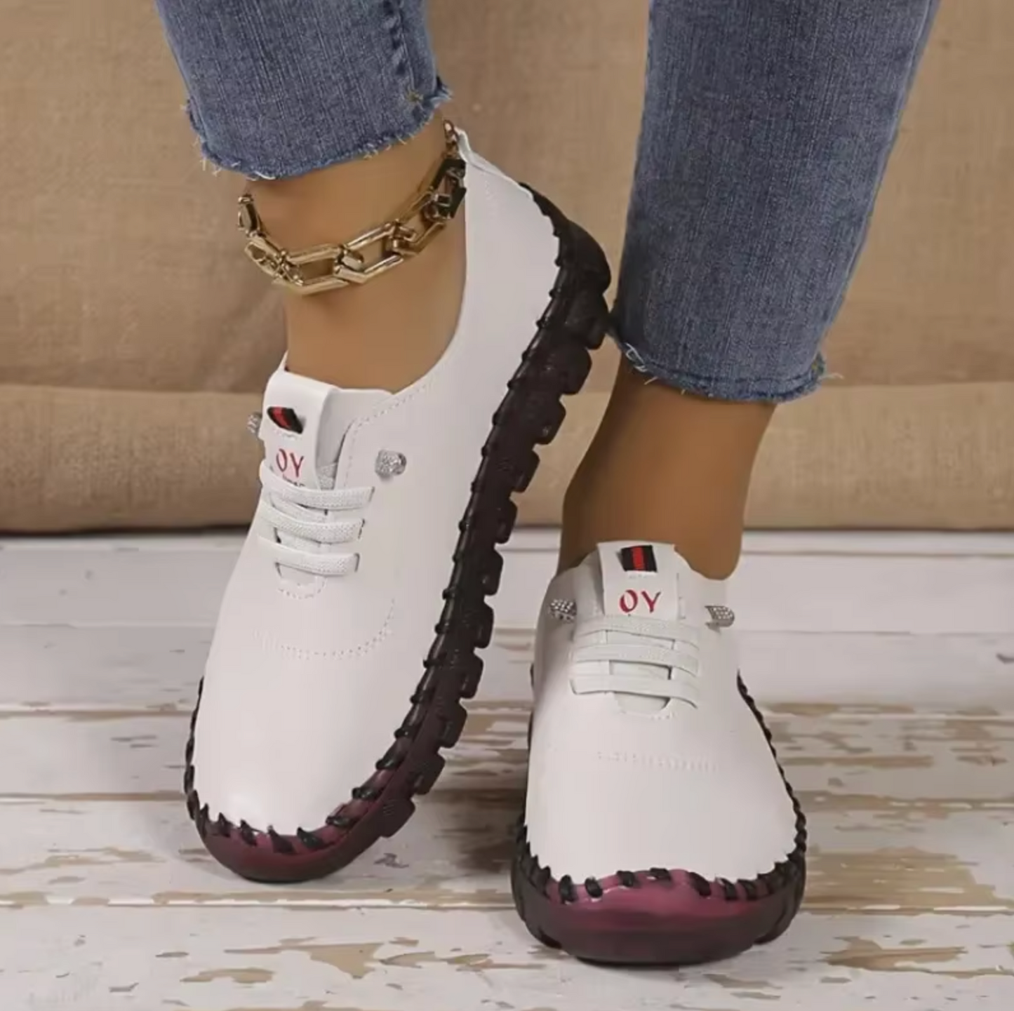 Levoire | Baskets Avec Semelle Souple Blanc