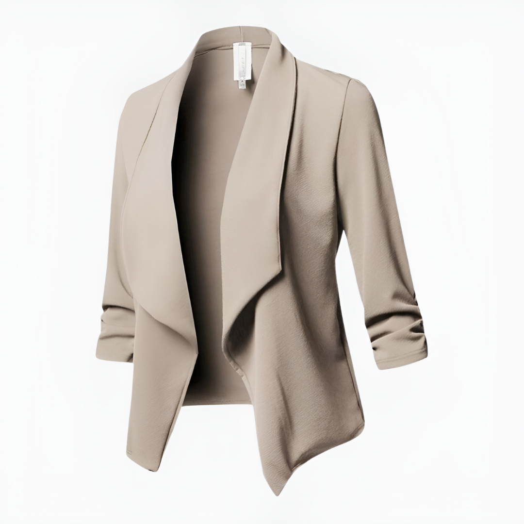 Levoire | Blazer Habillé Pour Femme | Manches Longues Beige