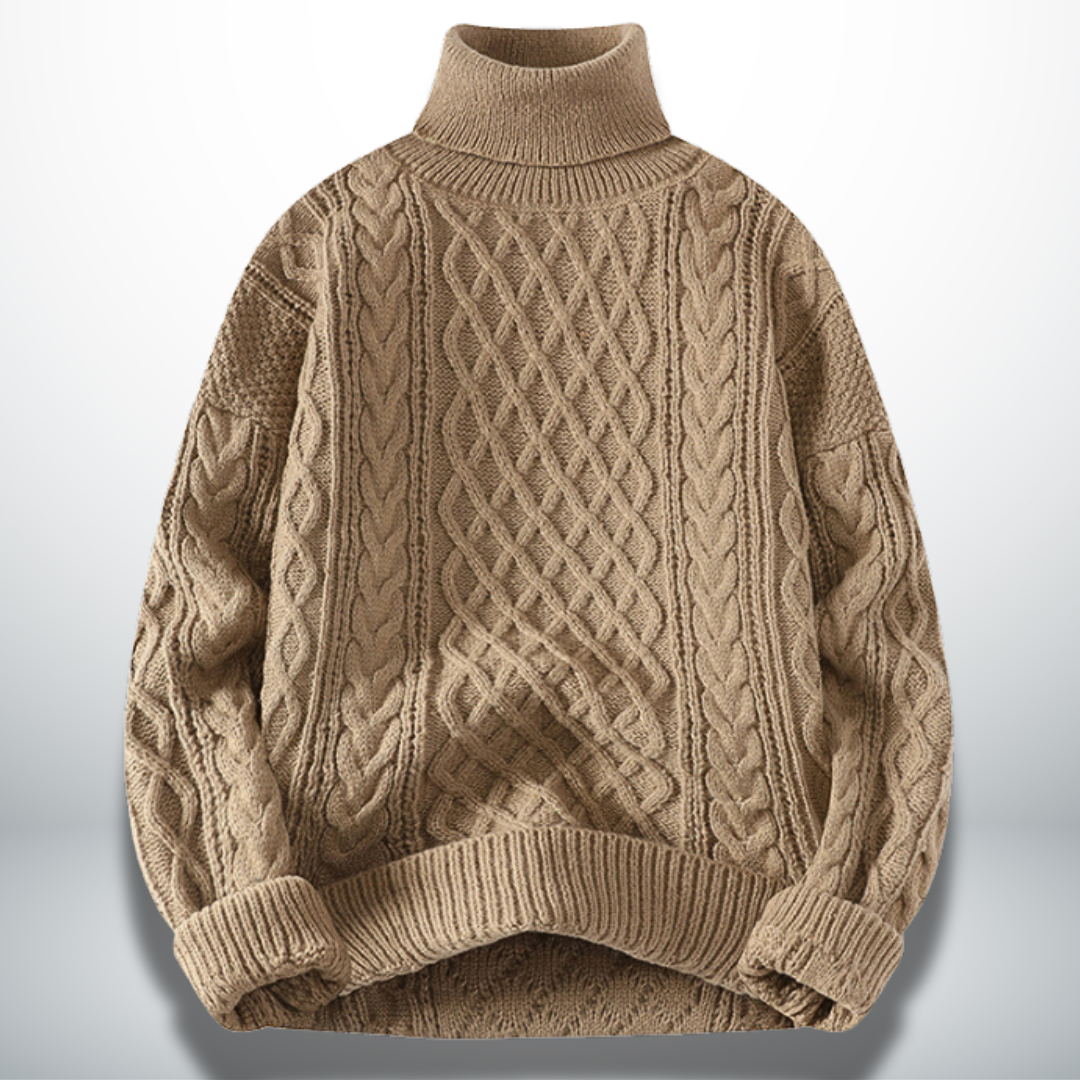 Levoire | Pull raffiné col montant Cachi