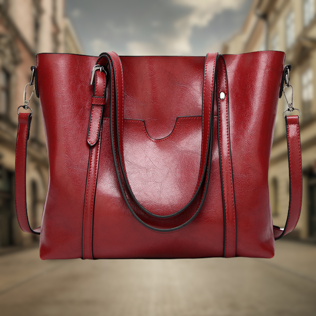 Levoire | Sac élégant en similicuir Bordeaux