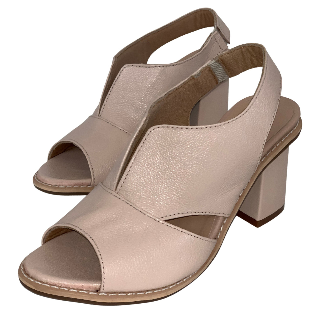 Levoire | Sandales À Levoire | Talons Peep Toe Pour - Femmes - Été Beige