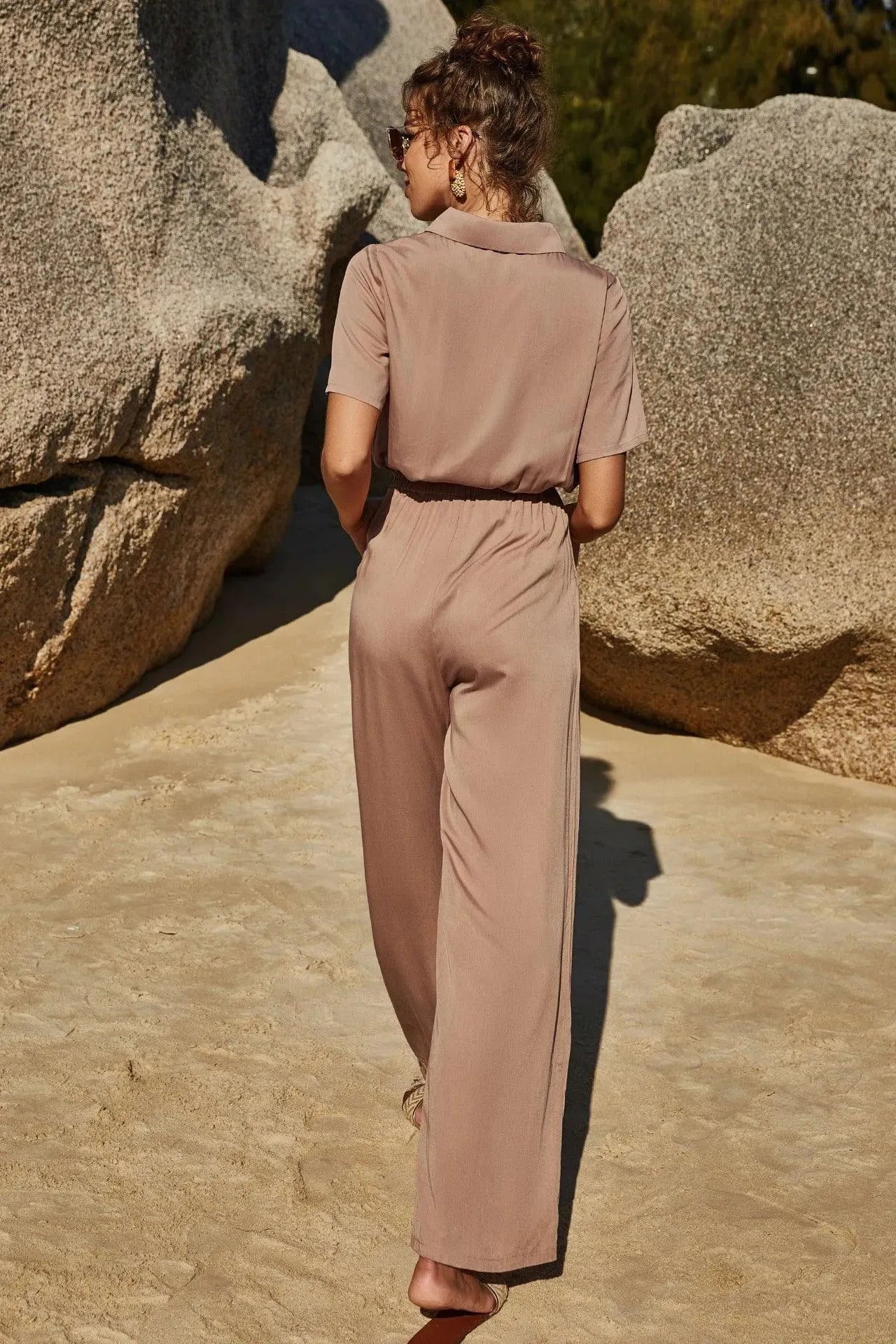 Levoire | Combinaison 3/4 manches, avec fermeture éclair et rabat