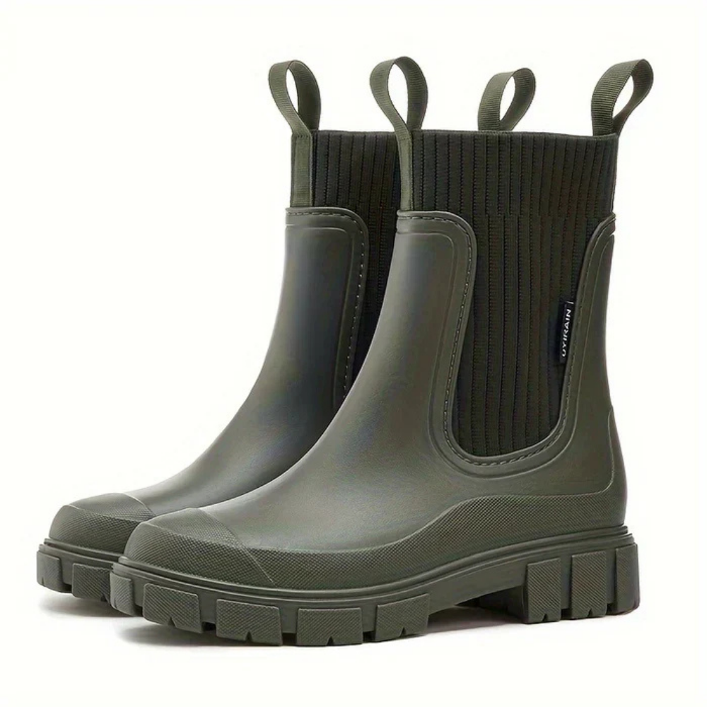 Levoire | Bottes En Caoutchouc Tendance Pour Des Journées De Pluie Élégantes Vert