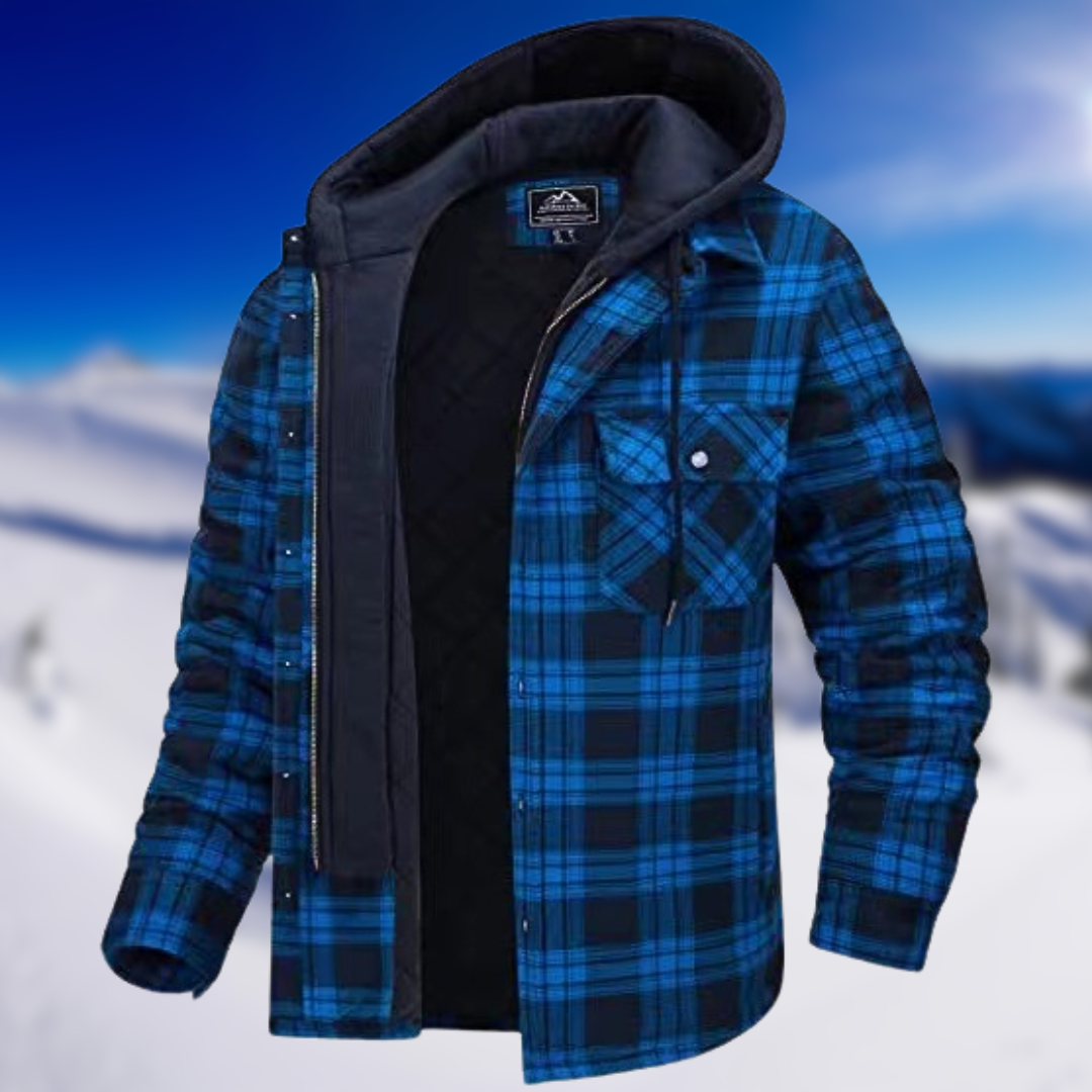 Levoire | Veste décontractée à motifs à carreaux Blu Nero