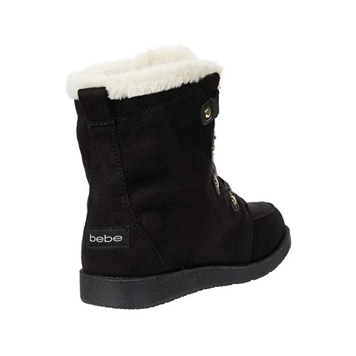 Levoire | Bottes Noires Babe En Faux Cuir Confortables Et Douillettes