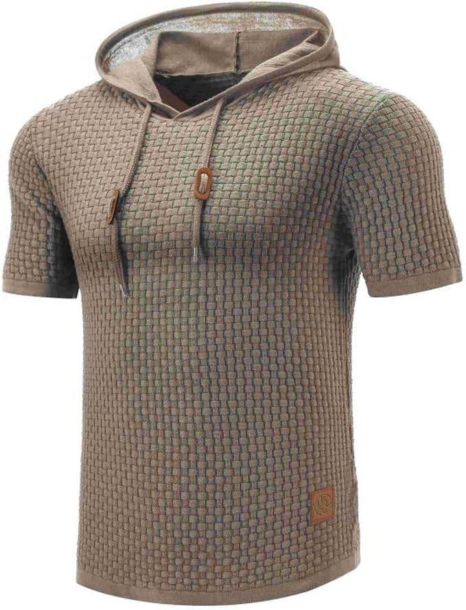 Levoire | Sweat À Capuche Confortable Et Chaud Avec Des Manches Courtes Lumière brune