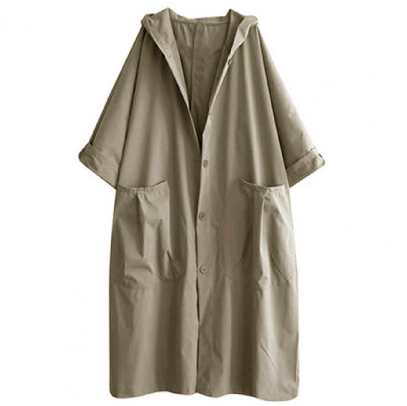 Levoire | Long Trench Coat Femmes Warm Khaki Taille unique