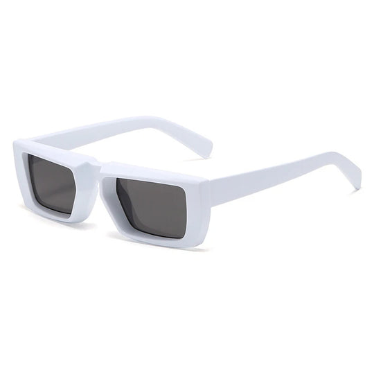 Levoire | Stylé Lunettes De Soleil À Monture Petite Et Uv Protectrices Blanc