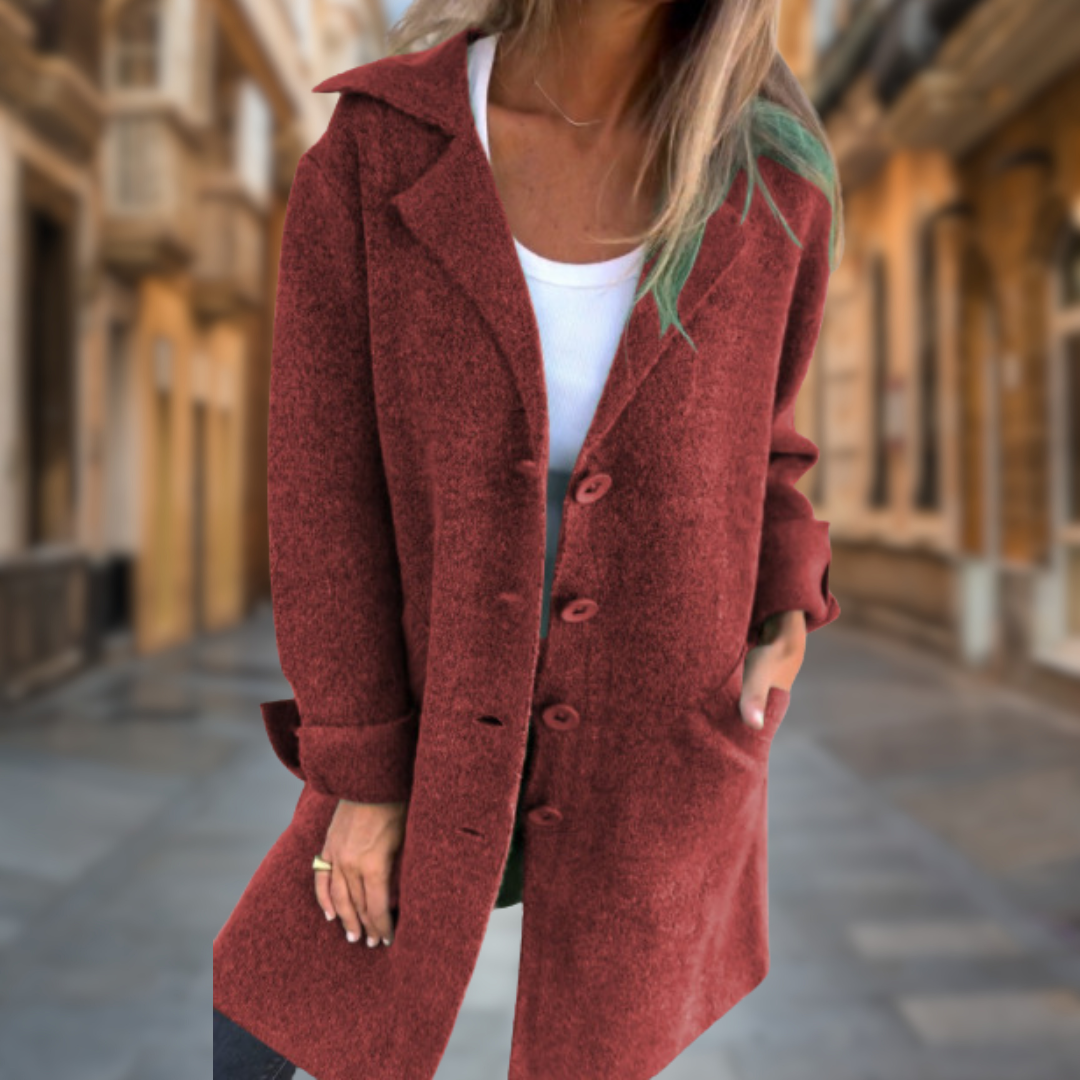 Levoire | Manteau femme uni Bordeaux