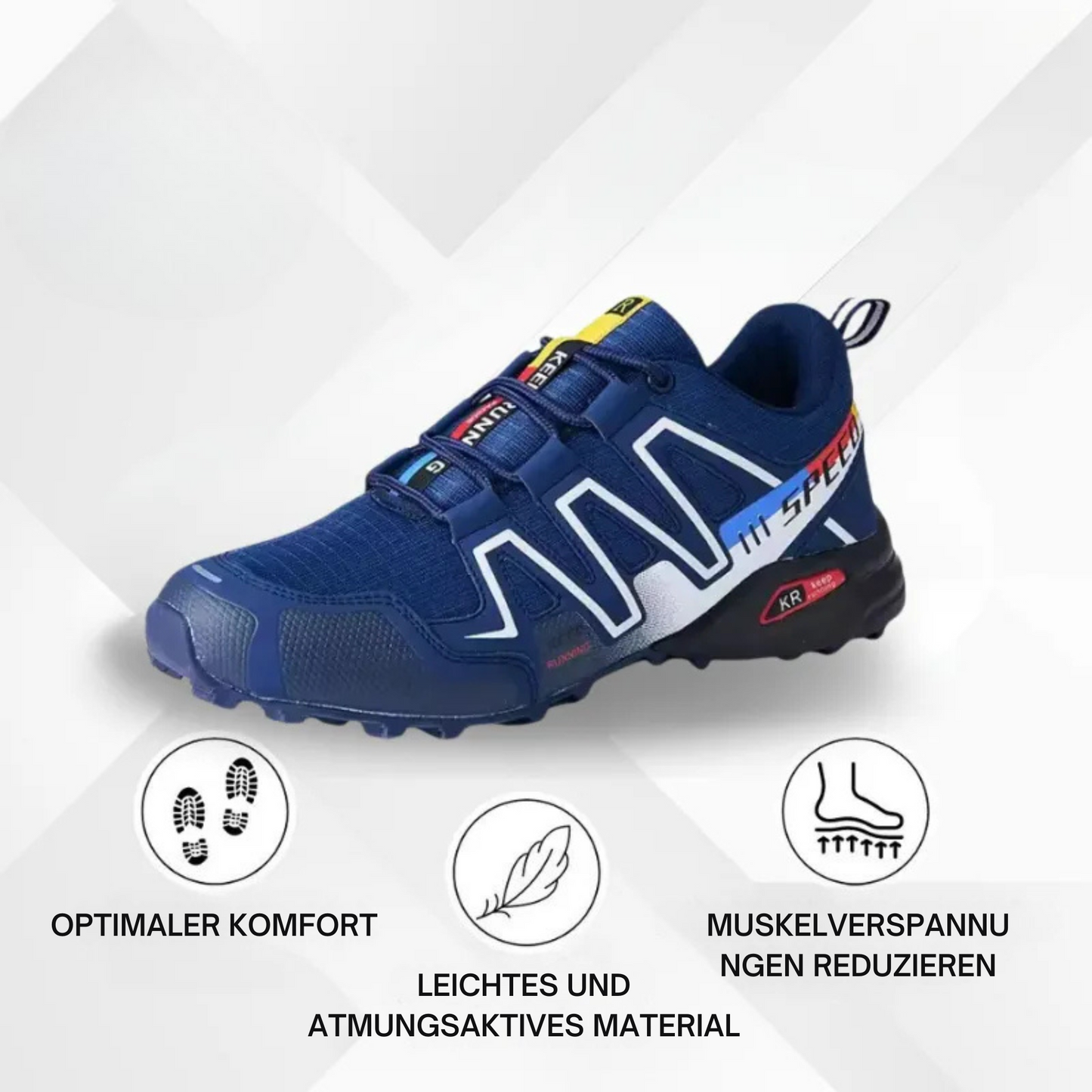 Levoire | Chaussures De Randonnée Orthopédiques Pour Hommes Bleu