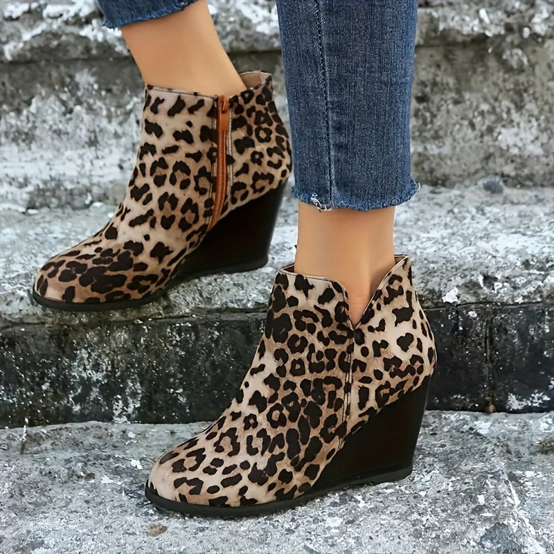 Levoire | Chaussures Élégantes Pour Femmes Avec Broderie De Fleurs Motif léopard