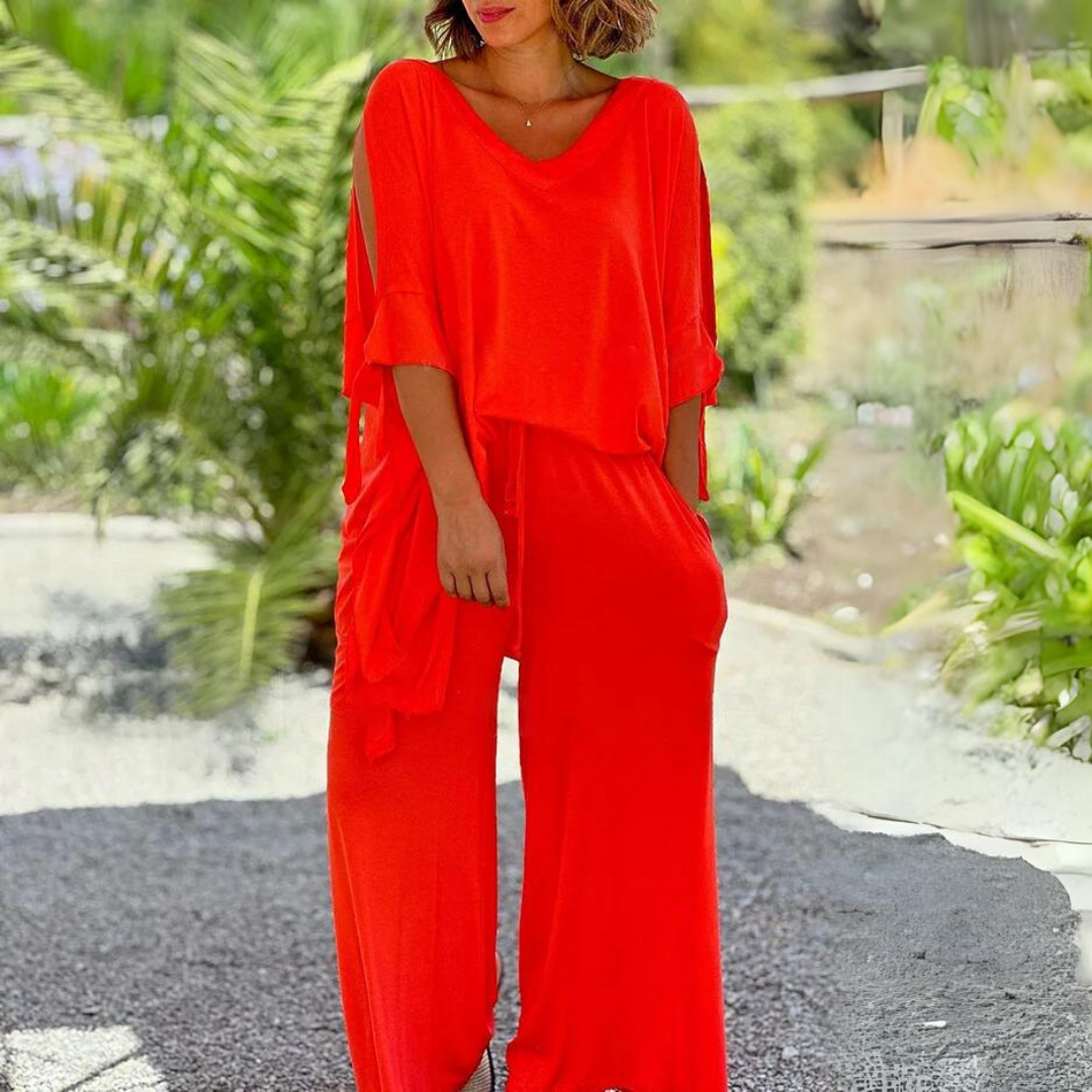 Levoire | Combinaison Décontractée Pour Femmes Pour Tous Les Jours Orange