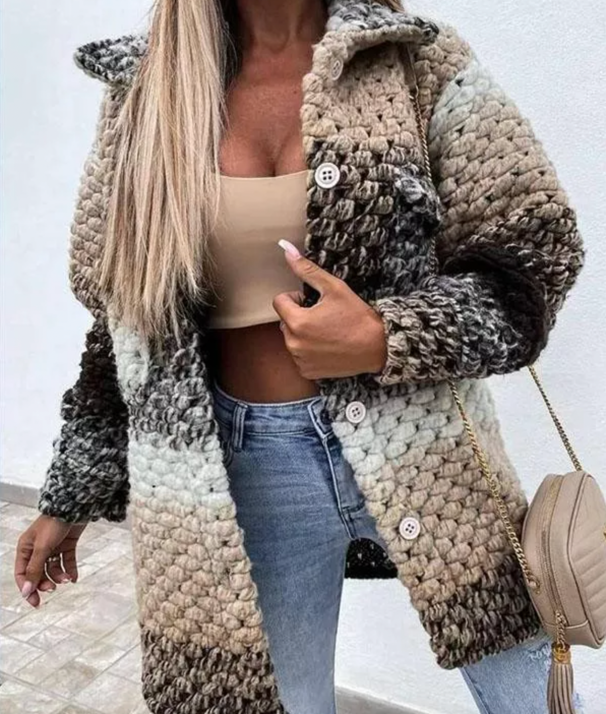 Levoire | Manteau audacieux et aéré Beige