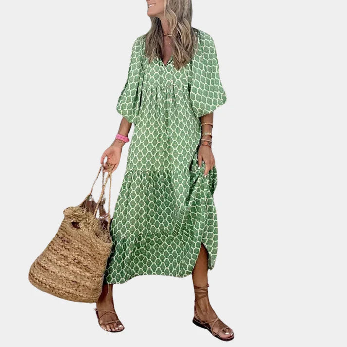 Levoire | Une Robe Longue Pour Femme Confortable Höllengrün