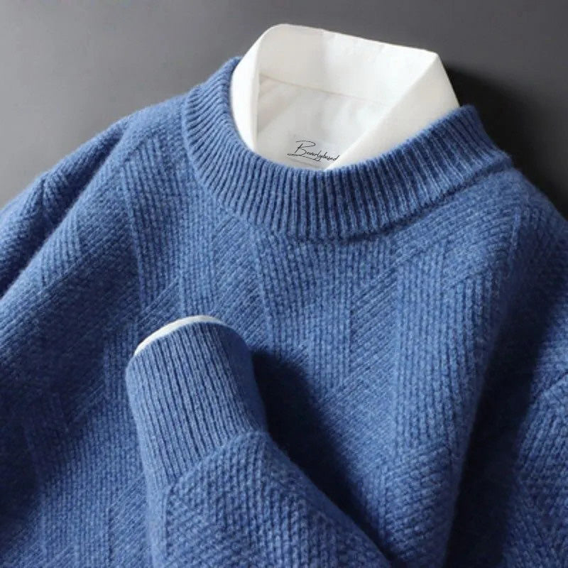 Levoire | Pull Traum Avec Sensation Cachemire Pour Hommes Bleu