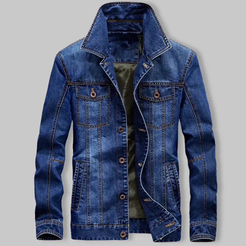 Levoire | Veste Homme Classique Denim bleu